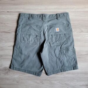 Carhartt Relaxed Light Grey Teal Shorts